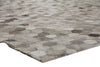 Exquisite Rugs Natural Hide 3357 Dark Gray/Multi Area Rug Corner Image