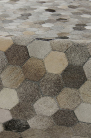 Exquisite Rugs Natural Hide 3357 Dark Gray/Multi Area Rug Lifestyle Image Feature