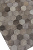 Exquisite Rugs Natural Hide 3357 Dark Gray/Multi Area Rug Detail Image