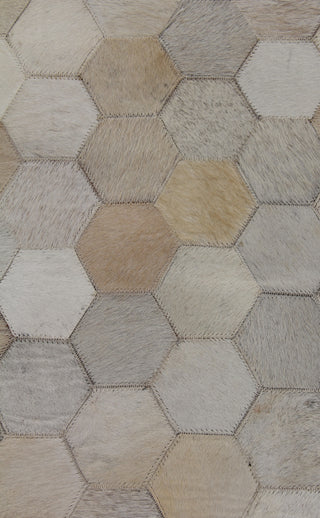 Exquisite Rugs Natural Hide 3358 Ivory/Multi Area Rug Closeup Image