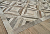 Exquisite Rugs Natural Hide 3361 Silver Area Rug Corner Image