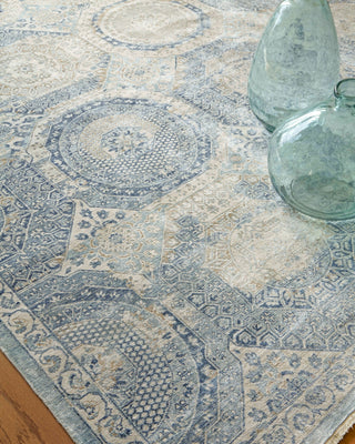 Exquisite Rugs Fine Mamluk 3371 Blue Area Rug Lifestyle Image Feature