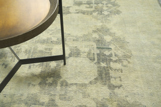 Exquisite Rugs Antique Weave Oushak 3381 Olive/Multi Area Rug Lifestyle Image Feature