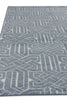 Exquisite Rugs Prague 3386 Indigo/Ivory Area Rug Closeup Image