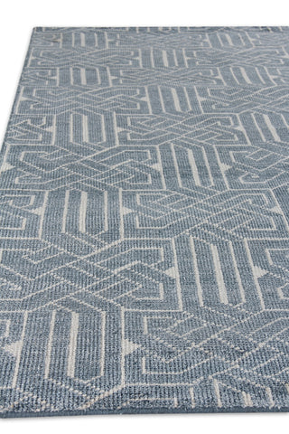 Exquisite Rugs Prague 3386 Indigo/Ivory Area Rug Closeup Image
