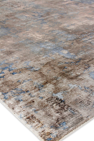 Exquisite Rugs Koda 3394 Blue/Gray Area Rug Corner Image