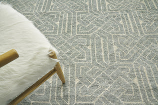 Exquisite Rugs Prague 3399 Aqua Area Rug Lifestyle Image Feature