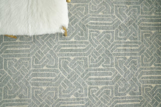 Exquisite Rugs Prague 3399 Aqua Area Rug Detail Image