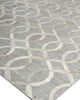 Exquisite Rugs Berlin 3413 Silver/Ivory Area Rug by The Met Corner Image