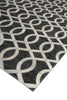 Exquisite Rugs Berlin 3414 Charcoal/Ivory Area Rug by The Met Corner Image