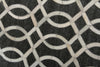 Exquisite Rugs Berlin 3414 Charcoal/Ivory Area Rug by The Met Detail Image