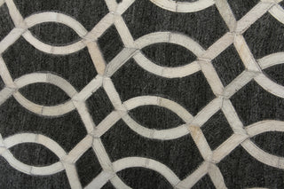 Exquisite Rugs Berlin 3414 Charcoal/Ivory Area Rug by The Met Detail Image