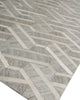 Exquisite Rugs Berlin 3416 Silver/Ivory Area Rug by The Met Corner Image