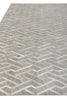Exquisite Rugs Berlin 3416 Silver/Ivory Area Rug by The Met Closeup Image