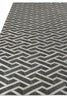 Exquisite Rugs Berlin 3417 Charcoal/Ivory Area Rug by The Met Closeup Image