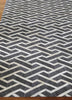 Exquisite Rugs Berlin 3417 Charcoal/Ivory Area Rug by The Met Detail Image