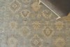 Exquisite Rugs Antique Weave Oushak 3421 Light Blue Area Rug Detail Image