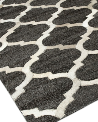 Exquisite Rugs Berlin 3423 Charcoal/Ivory Area Rug by The Met Corner Image