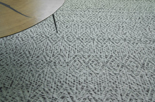 Exquisite Rugs Woven Earth 3432 Silver Area Rug Lifestyle Image Feature