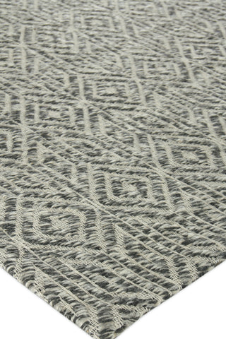 Exquisite Rugs Woven Earth 3433 Charcoal Area Rug Corner Image