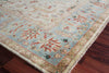 Exquisite Rugs Antique Weave Serapi 3447 Ivory/Light Blue Area Rug Corner Image