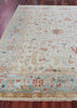 Exquisite Rugs Antique Weave Serapi 3447 Ivory/Light Blue Area Rug Closeup Image