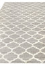 Exquisite Rugs Berlin 3457 Silver/Ivory Area Rug by The Met Closeup Image