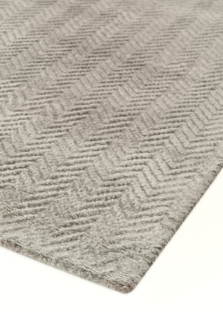 Exquisite Rugs Pavo 3465 Light Silver Area Rug Corner Image