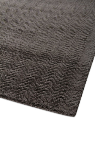 Exquisite Rugs Pavo 3466 Dark Gray Area Rug Corner Image