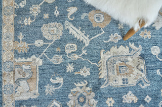 Exquisite Rugs Museum 3494 Navy Area Rug Lifestyle Image Feature