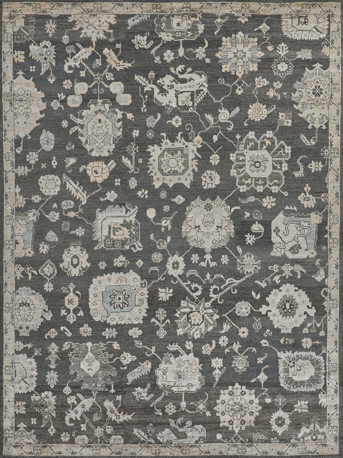 Exquisite Rugs Museum 3495 Midnight Charcoal Area Rug