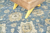 Exquisite Rugs Museum 3496 Medium Blue Area Rug Lifestyle Image Feature