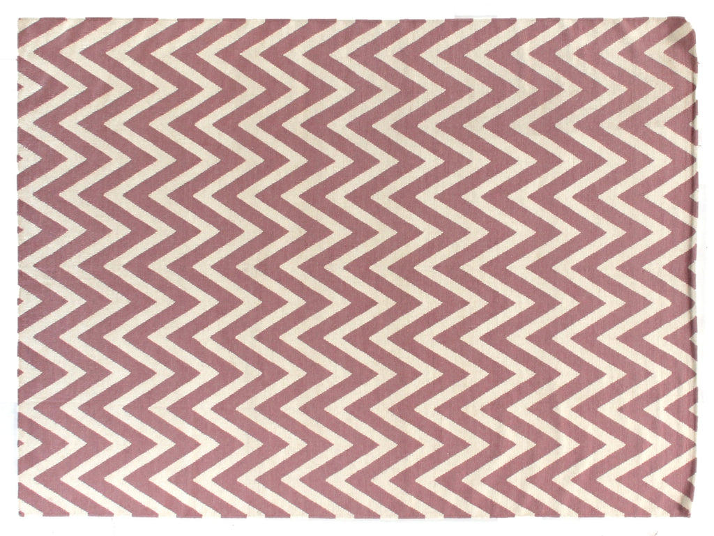 Exquisite Rugs Flatweave 3541 Pink/White Area Rug main image