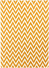 Exquisite Rugs Flatweave 3542 Light Orange/White Area Rug main image