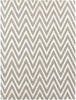 Exquisite Rugs Flatweave 3546 Silver/White Area Rug main image