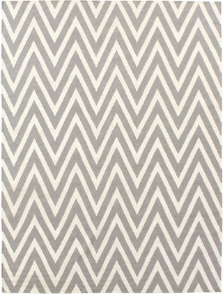 Exquisite Rugs Flatweave 3546 Silver/White Area Rug main image