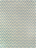 Exquisite Rugs Flatweave 3547 Turquoise/White Area Rug main image