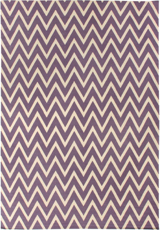 Exquisite Rugs Flatweave 3549 Purple/White Area Rug main image
