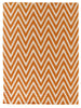 Exquisite Rugs Flatweave 3550 Orange/White Area Rug main image