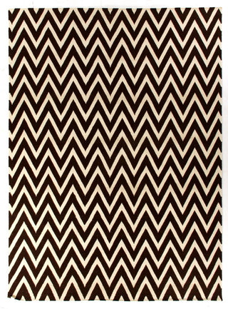 Exquisite Rugs Flatweave 3554 Mahogany/White Area Rug main image