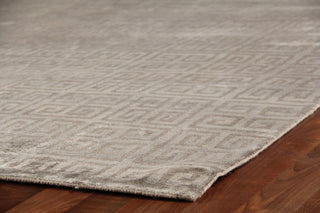 Exquisite Rugs Metro Velvet 3566 Silver Area Rug Corner Image