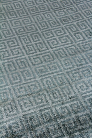 Exquisite Rugs Metro Velvet 3569 Light Blue Area Rug by The Met Detail Image