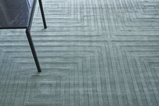 Exquisite Rugs Dove Embossed 3572 Aqua Area Rug Pile Image