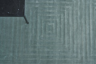 Exquisite Rugs Dove Embossed 3572 Aqua Area Rug Lifestyle Image Feature