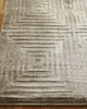 Exquisite Rugs Dove Embossed 3574 Khaki Area Rug Corner Image