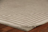 Exquisite Rugs Dove Embossed 3576 Dark Gray Area Rug Corner Image