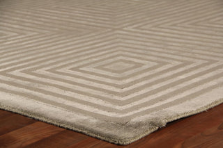 Exquisite Rugs Dove Embossed 3576 Dark Gray Area Rug Corner Image