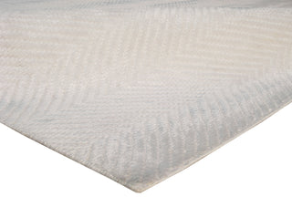 Exquisite Rugs Honeycomb 3599 White Area Rug Closeup Image