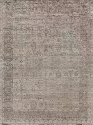 Exquisite Rugs Antique'd Silk 3707 Taupe Area Rug main image