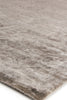 Exquisite Rugs Antique'd Silk 3707 Taupe Area Rug Corner Image